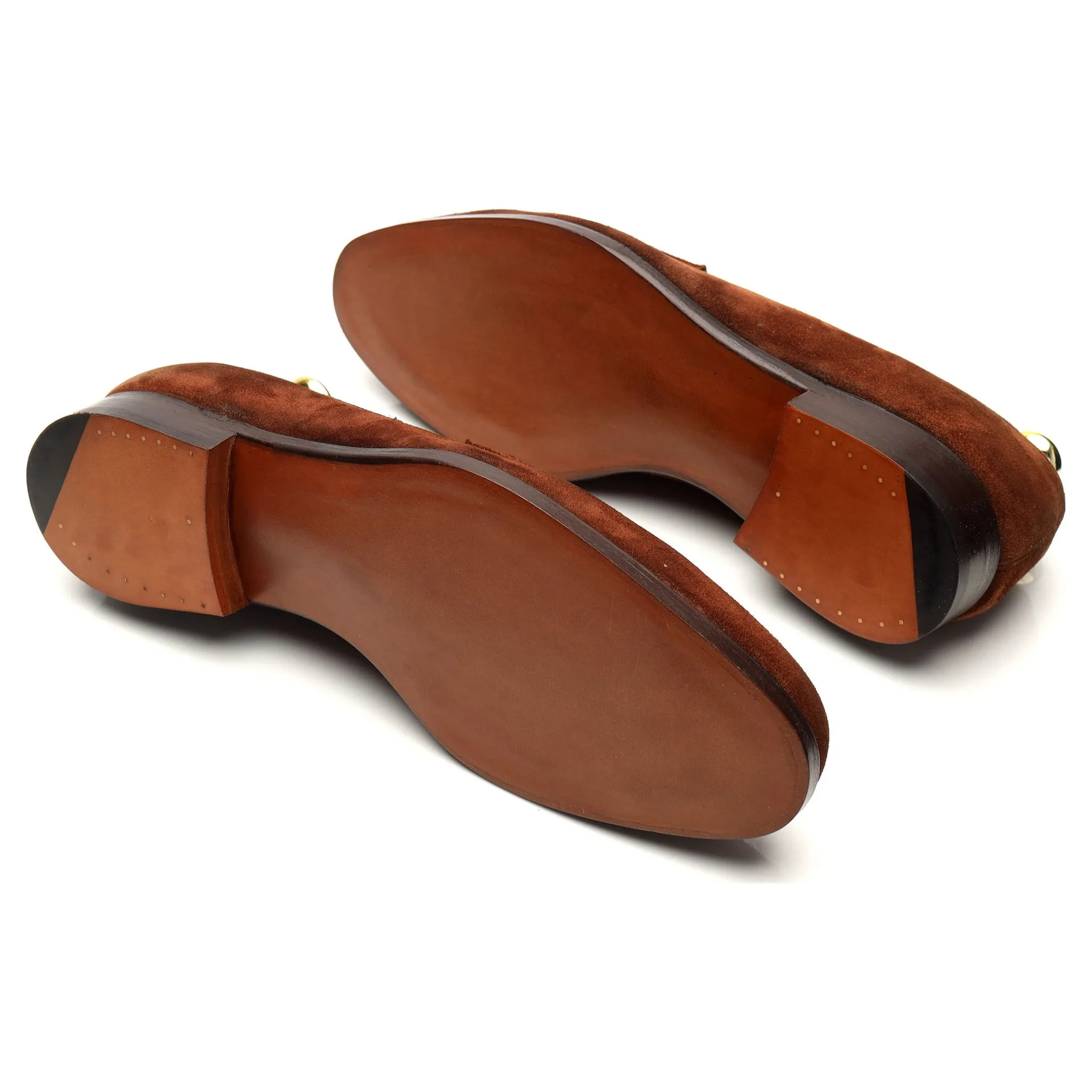 'Chadwick' Snuff Brown Suede Loafers UK 7.5 EX