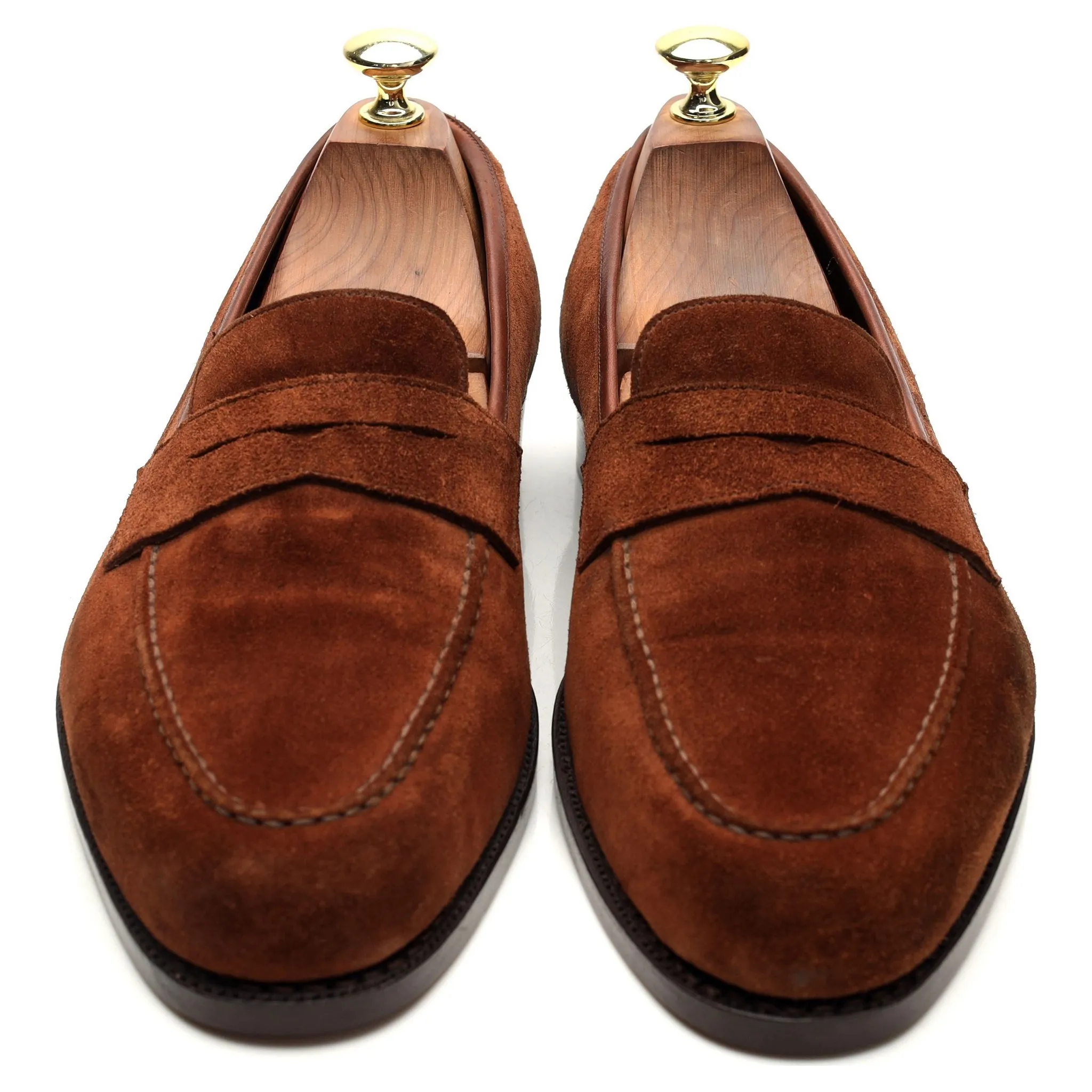 'Chadwick' Snuff Brown Suede Loafers UK 7.5 EX