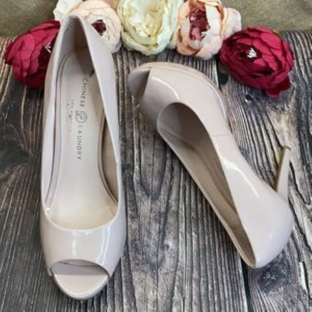 Chinese Laundry Nude Platform Pump Stiletto Heel 8.5M