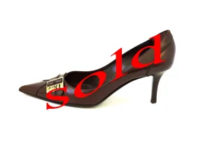 Christian Dior Buckle Pump Size 37.5 It (7.5 Us)