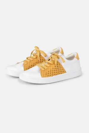 City Sneaker - White Golden Rod