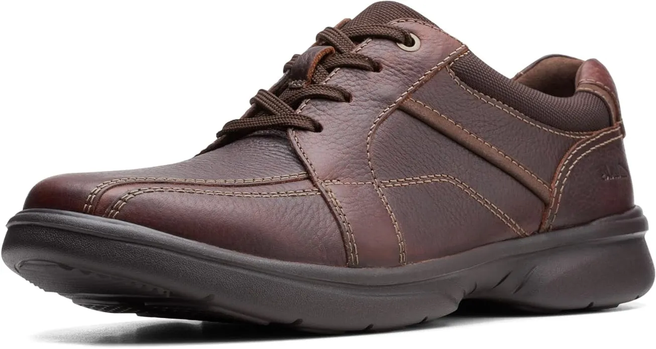 Clarks Men's Bradley Walk Oxford, Brown Tumbled Leather