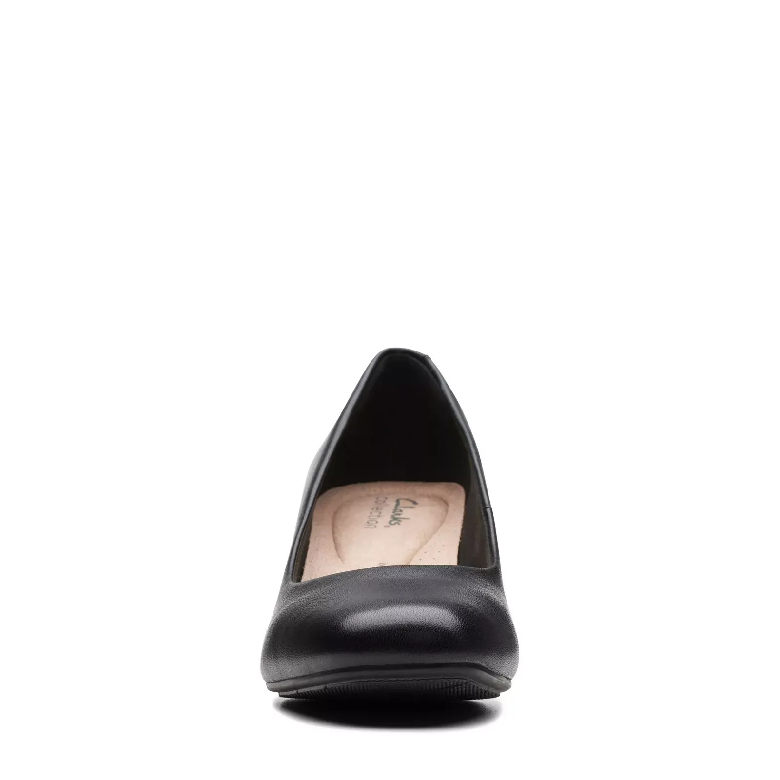 Clarks Women's Kyndall Iris Black Leather 26174303
