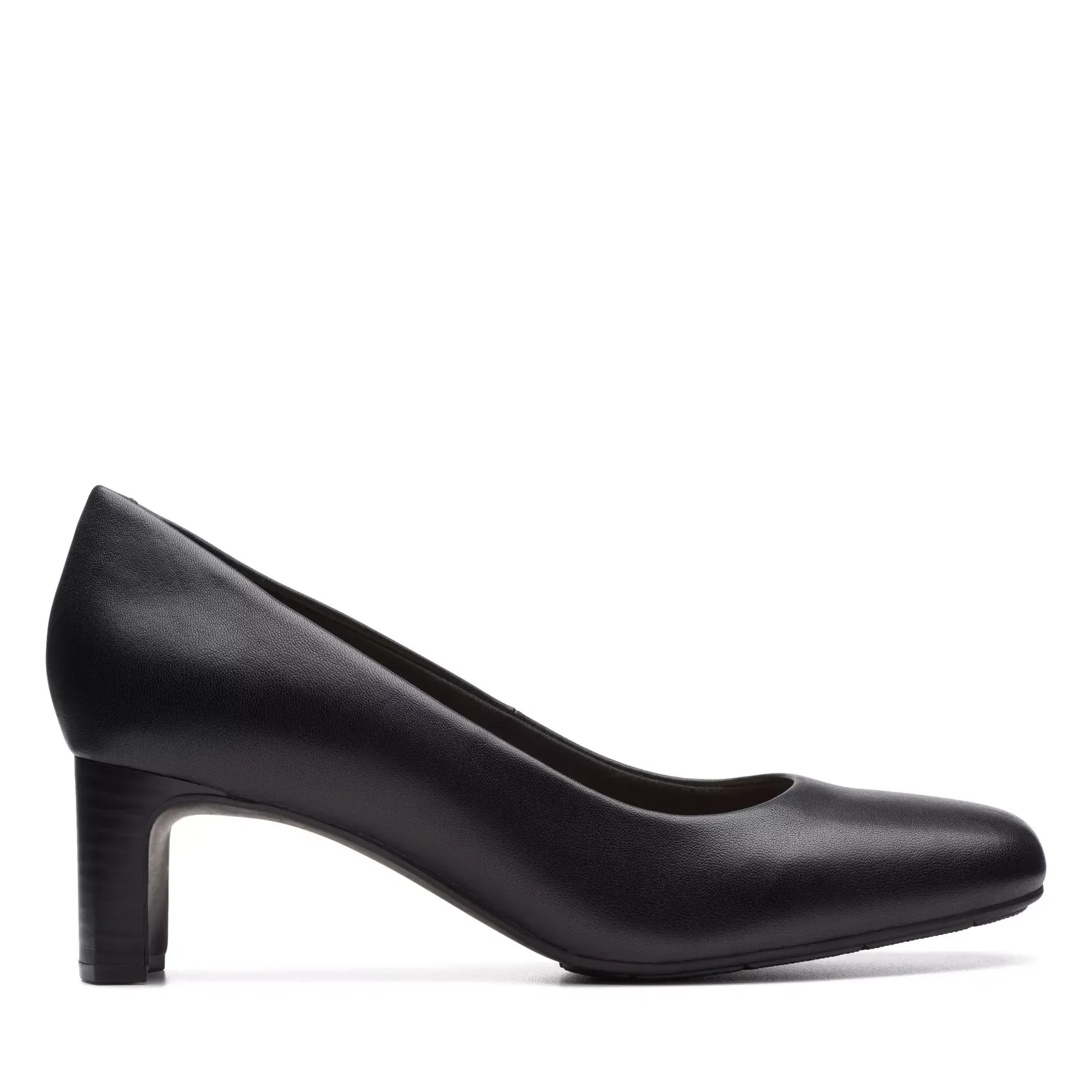 Clarks Women's Kyndall Iris Black Leather 26174303