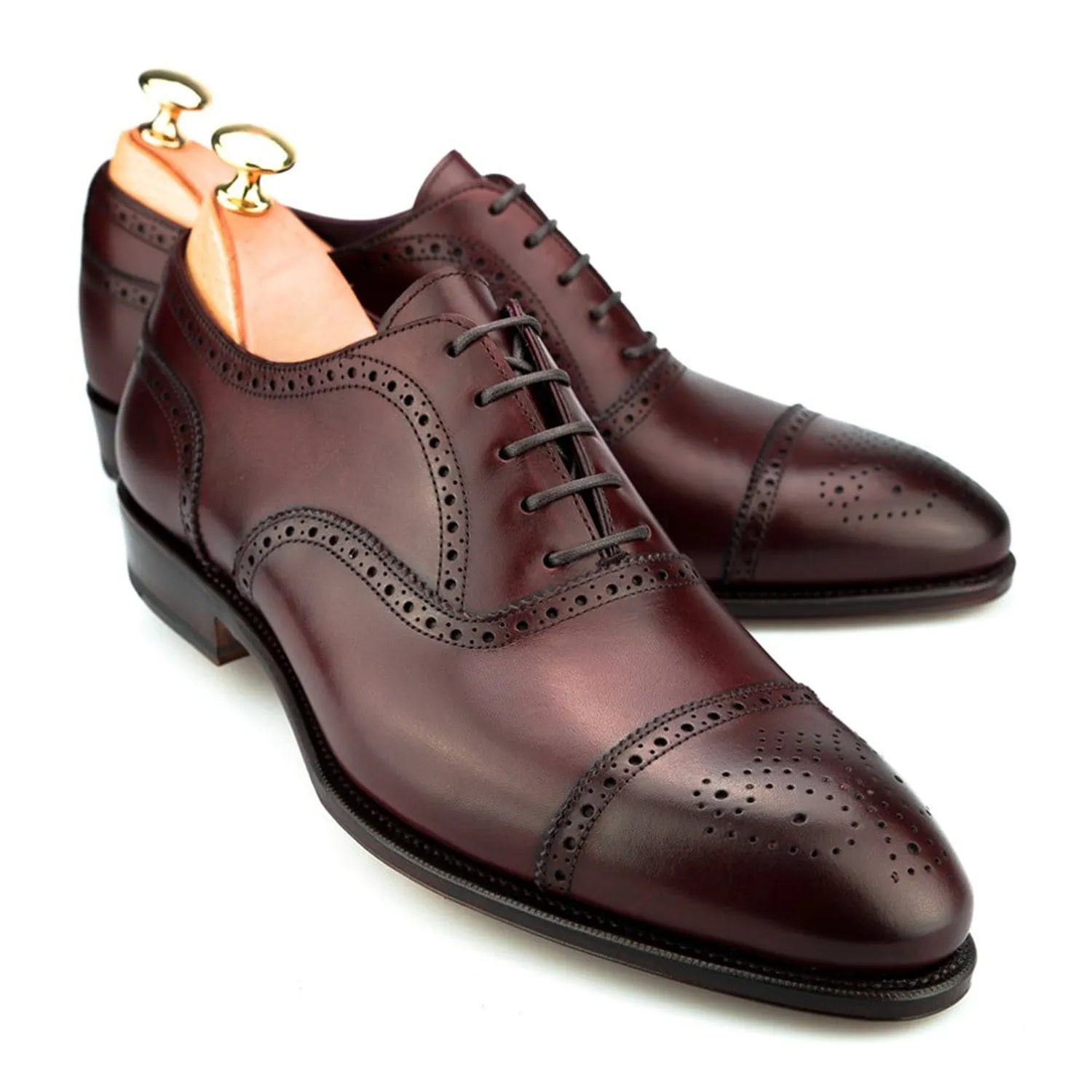 Classic Leather Cap-Toe Formal Oxford Shoes
