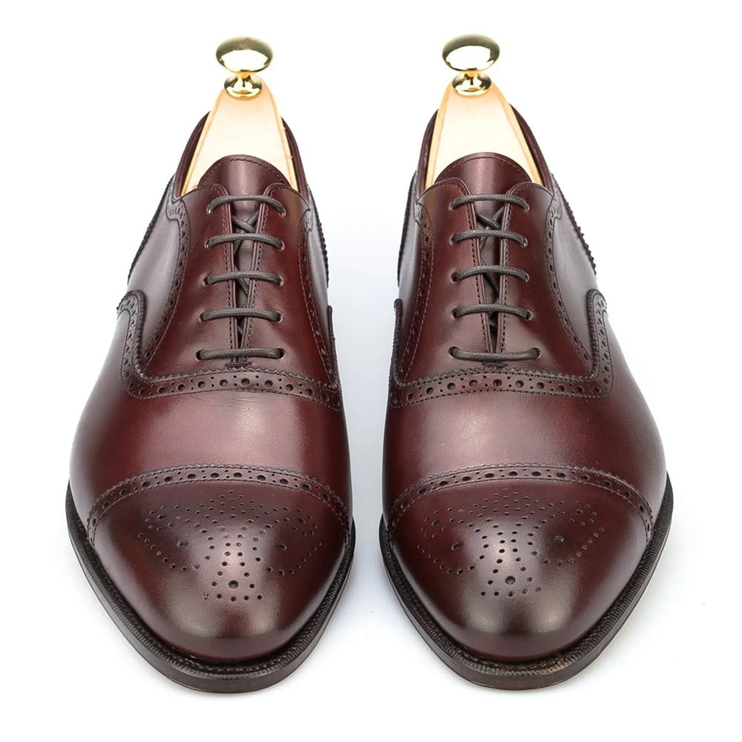 Classic Leather Cap-Toe Formal Oxford Shoes