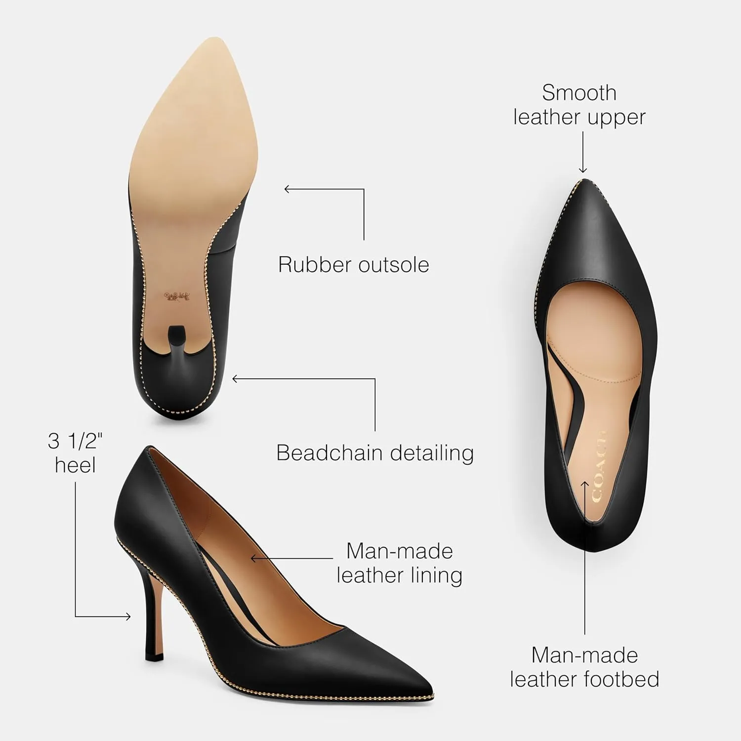 Coach Samantha Leather Pump