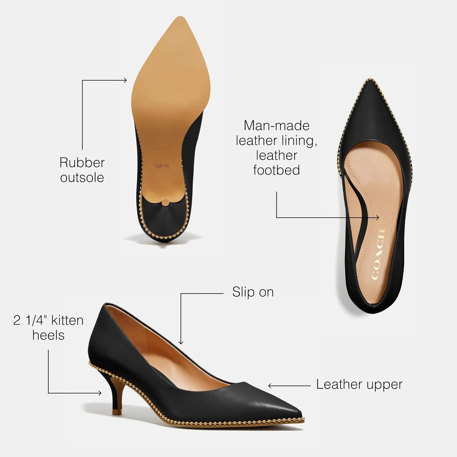 Coach Women's Jackie Leather Pump