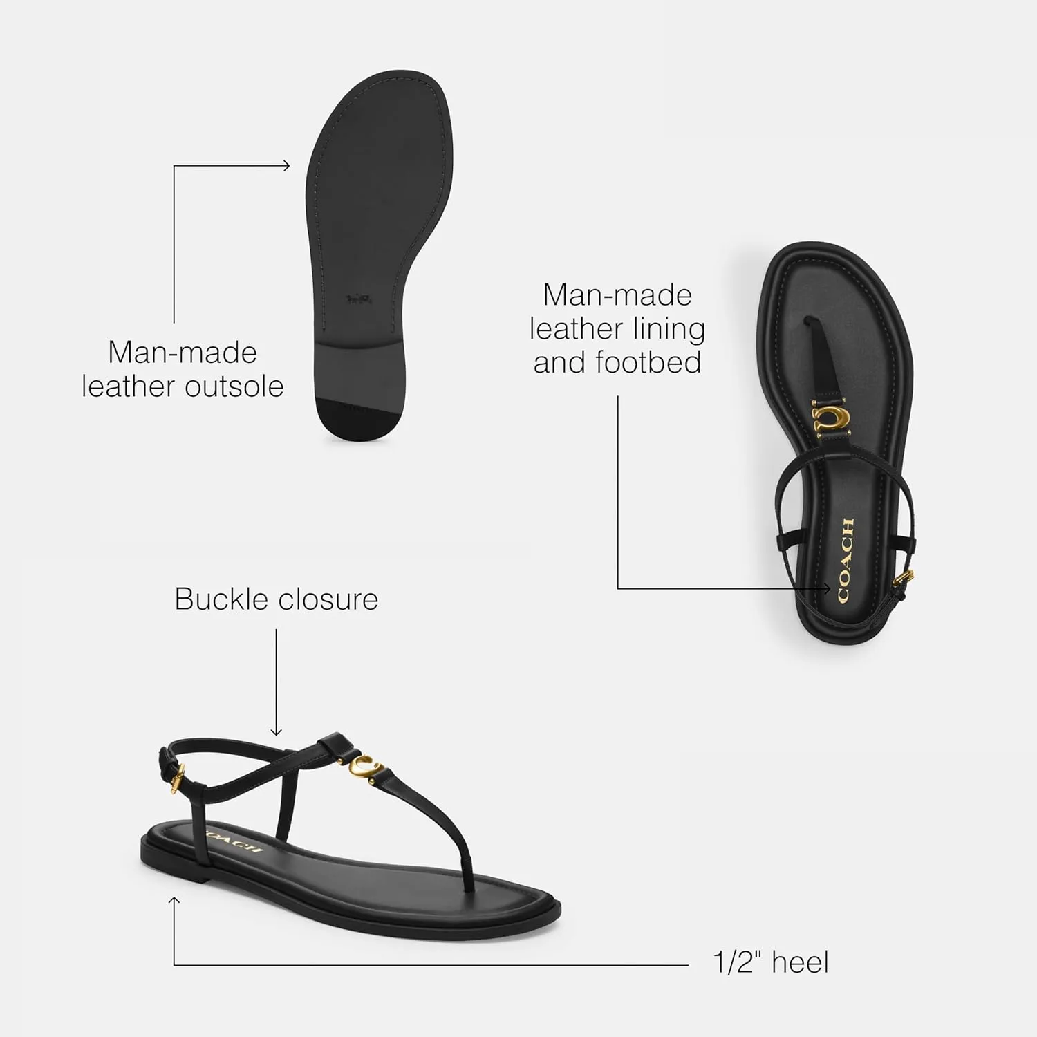 Coach Women's Jessica Thong Sandal