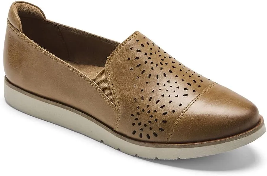 Cobb Hill Women's Rockport Laci Gore Slip On Loafer Honey Leather 10 W