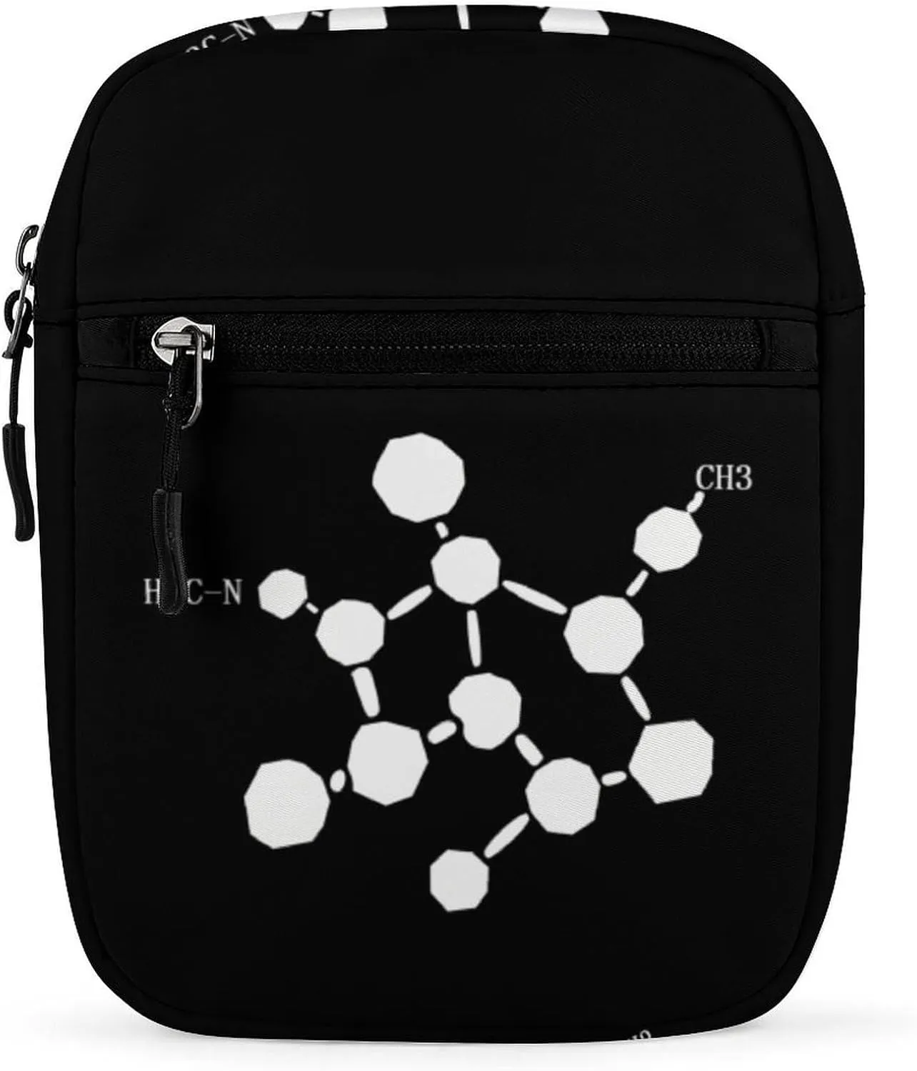 Cocaine Molecule Formula Chemistry Small Crossbody Bags Adjustable Satchel Bag Travel Shoulder Bag Crossbody Purse for Women Men