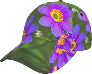 Colorful Floral Skulls Unisex Print Baseball Cap,Stylish Accessory and Outdoor Gear,Versatile Hat for Men and Women