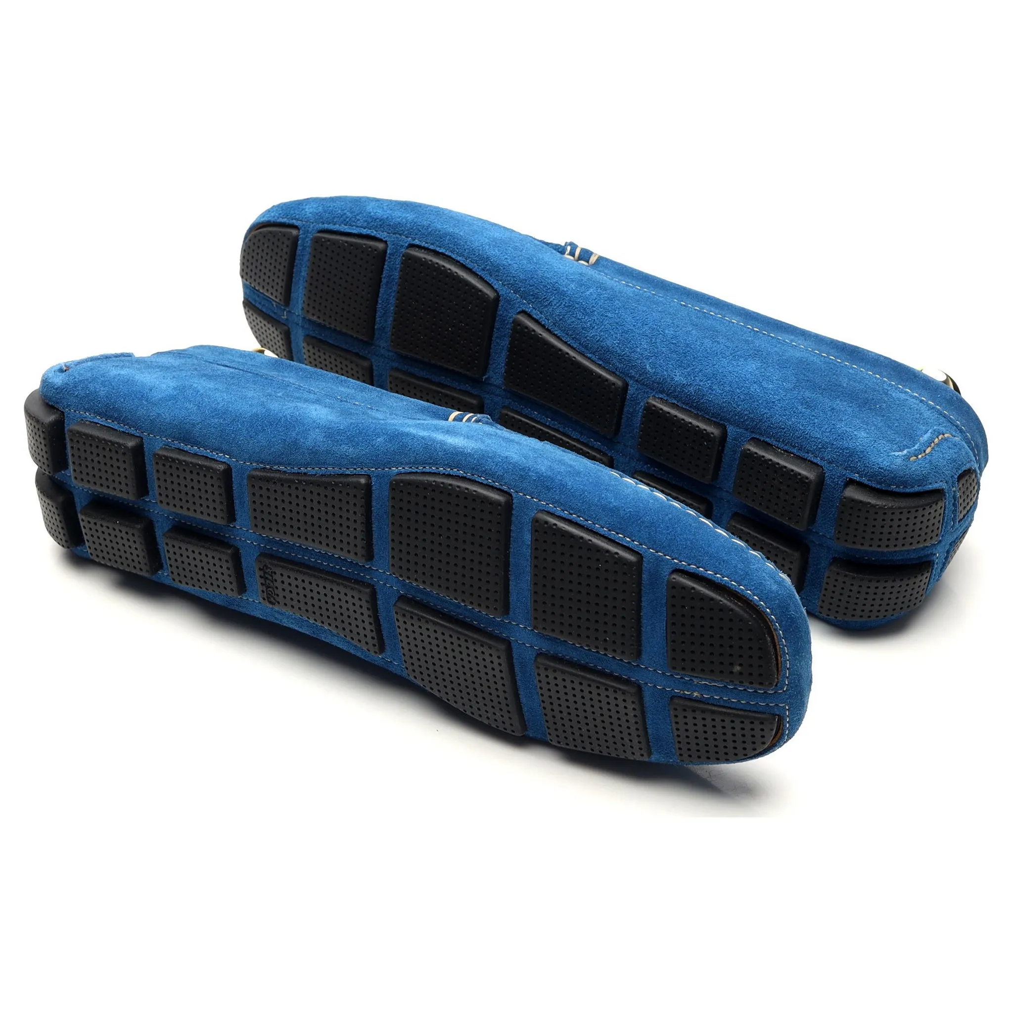 'Como' Blue Suede Driving Loafer UK 9.5 E