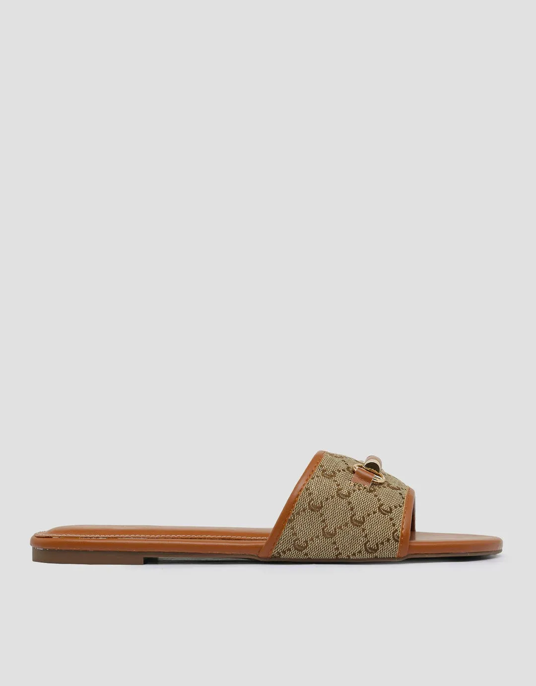 Connexion Logo Buckle Sandal Sliper Wanita