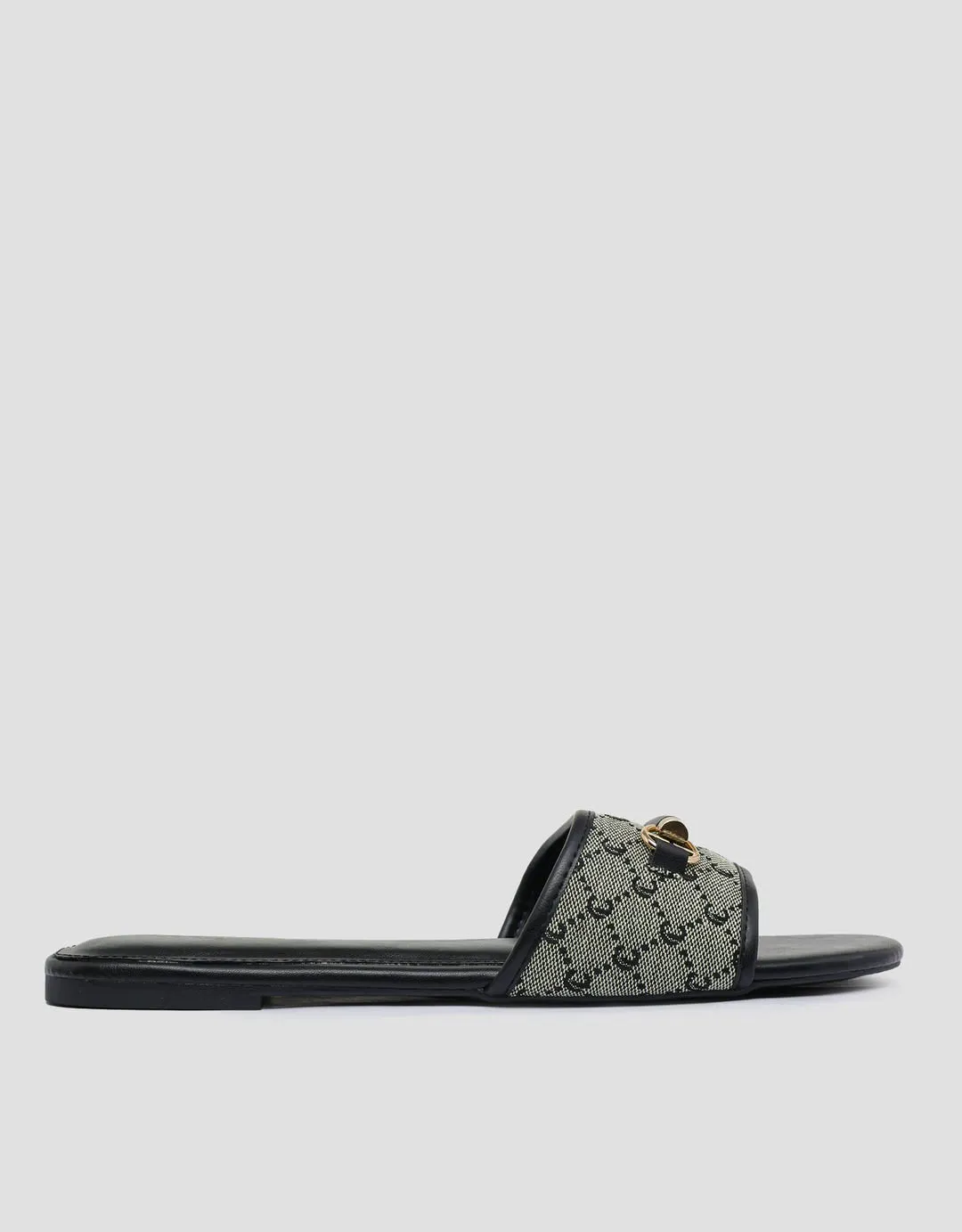 Connexion Logo Buckle Sandal Sliper Wanita