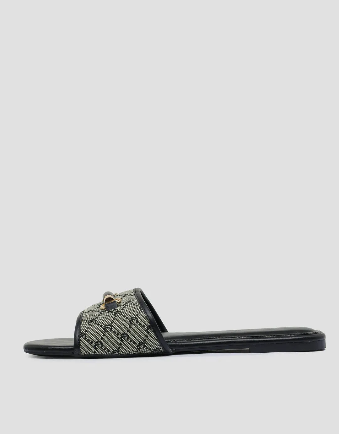 Connexion Logo Buckle Sandal Sliper Wanita