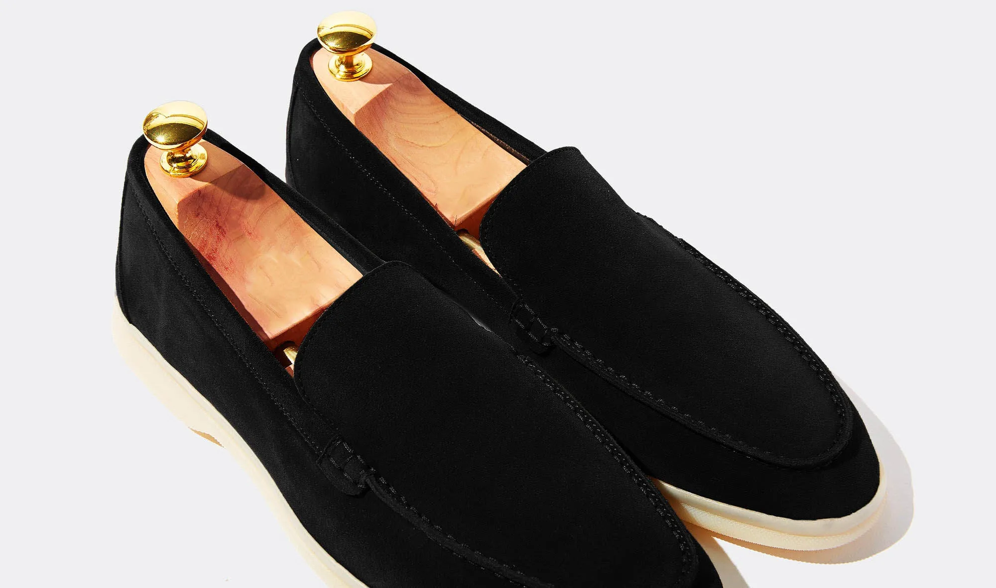 Cyrus Summer Black Suede Loafer