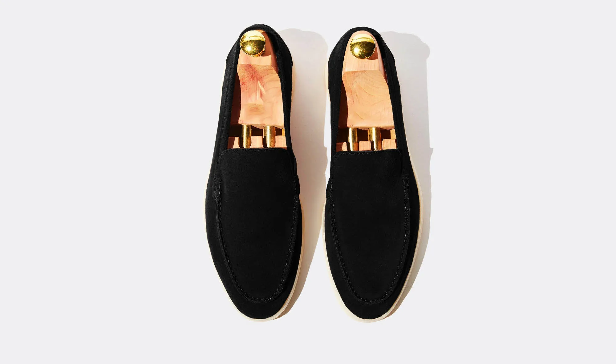 Cyrus Summer Black Suede Loafer