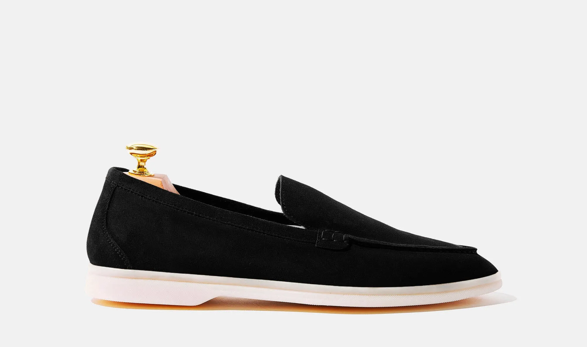 Cyrus Summer Black Suede Loafer