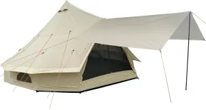 DANCHEL OUTDOOR B2 Waterproof Glamping Yurts for All Year Living with Stove Jack for 4/6 Person, Portable 4 Season Bell Tent for Camping Hot Tent 300D Oxford Nylon Glamping Accessories,13ft/16.4ft