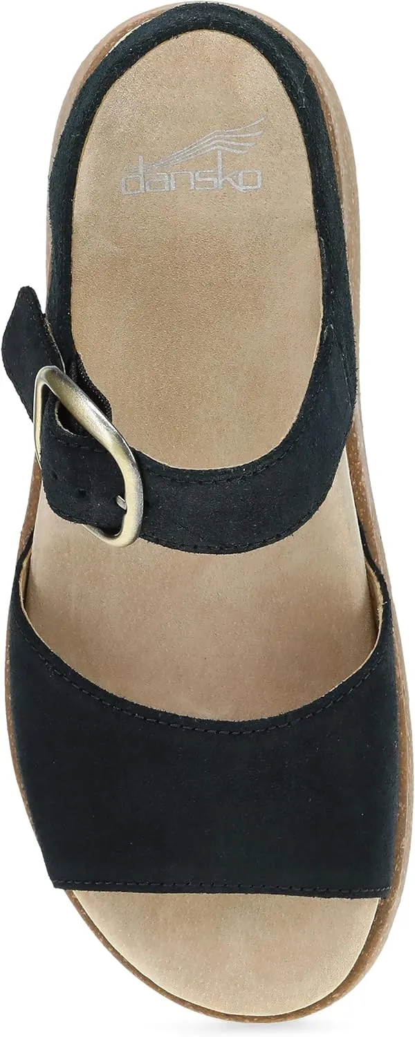 Dansko Bianca Platform Sandal for Women - Memory Foam and Suede Wrapped Footbed for an Extra Plush Comfort and Support