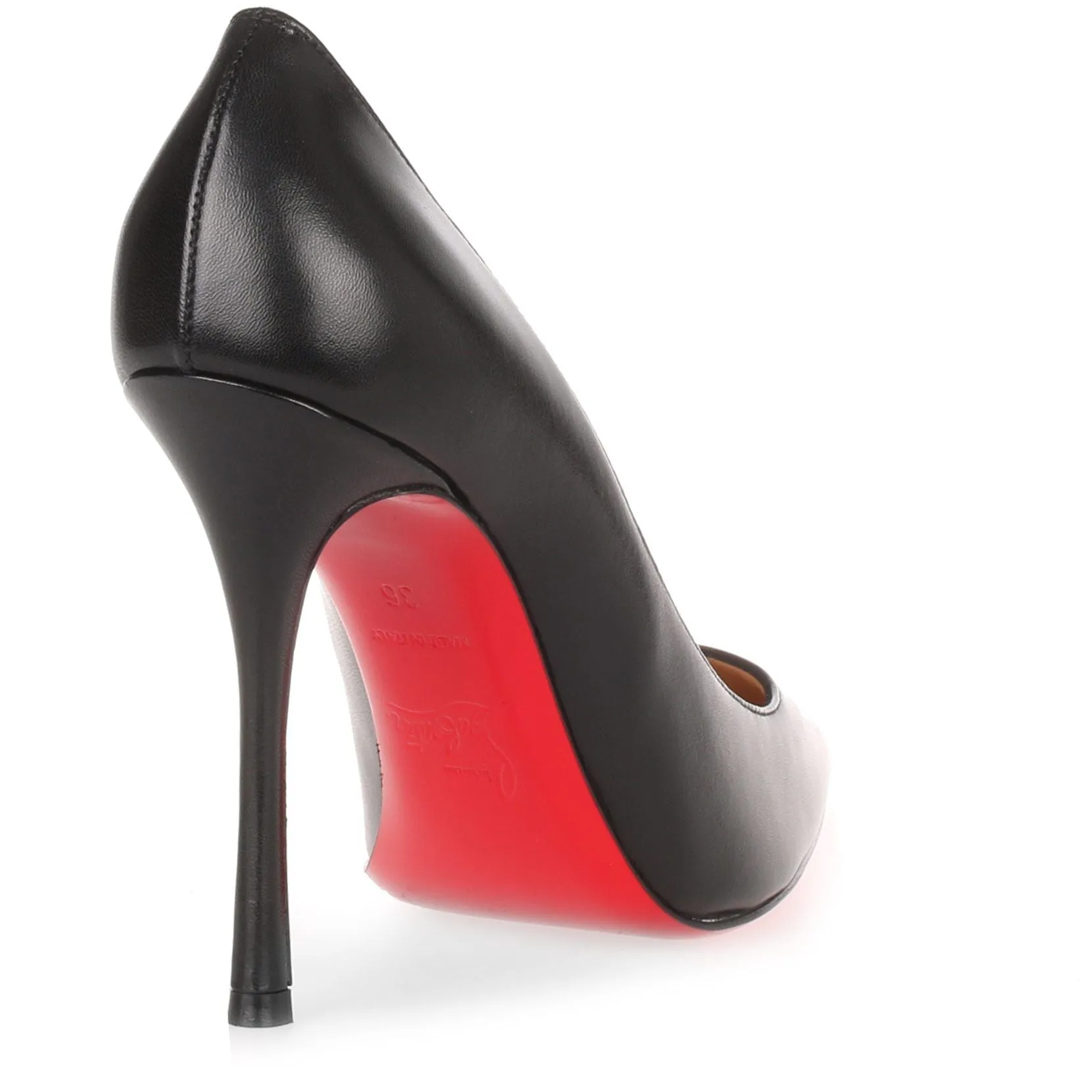 Decoltish 100 black nappa leather pump