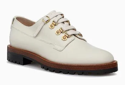 Derby Shoes in Calfskin Leather - Black or White