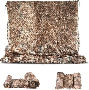 Desert Camouflage, Military Camouflage Shade net, Anti-Pull and Tear-Resistant, Portable, Outdoor Decoration, Customizable. (Size : 16.5×20ft/5×6M)