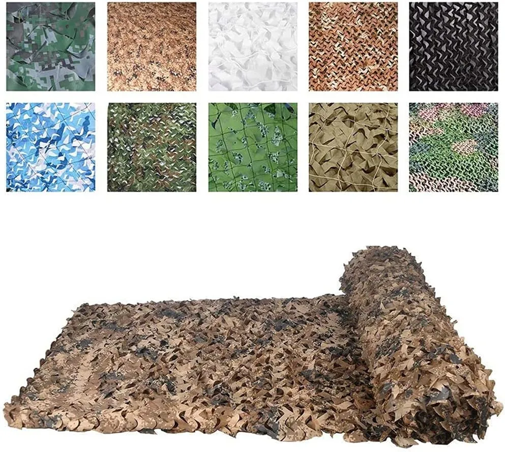 Desert Camouflage, Military Camouflage Shade net, Anti-Pull and Tear-Resistant, Portable, Outdoor Decoration, Customizable. (Size : 16.5×20ft/5×6M)