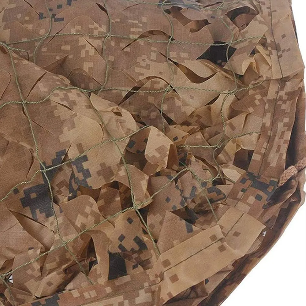 Desert Camouflage, Military Camouflage Shade net, Anti-Pull and Tear-Resistant, Portable, Outdoor Decoration, Customizable. (Size : 16.5×20ft/5×6M)