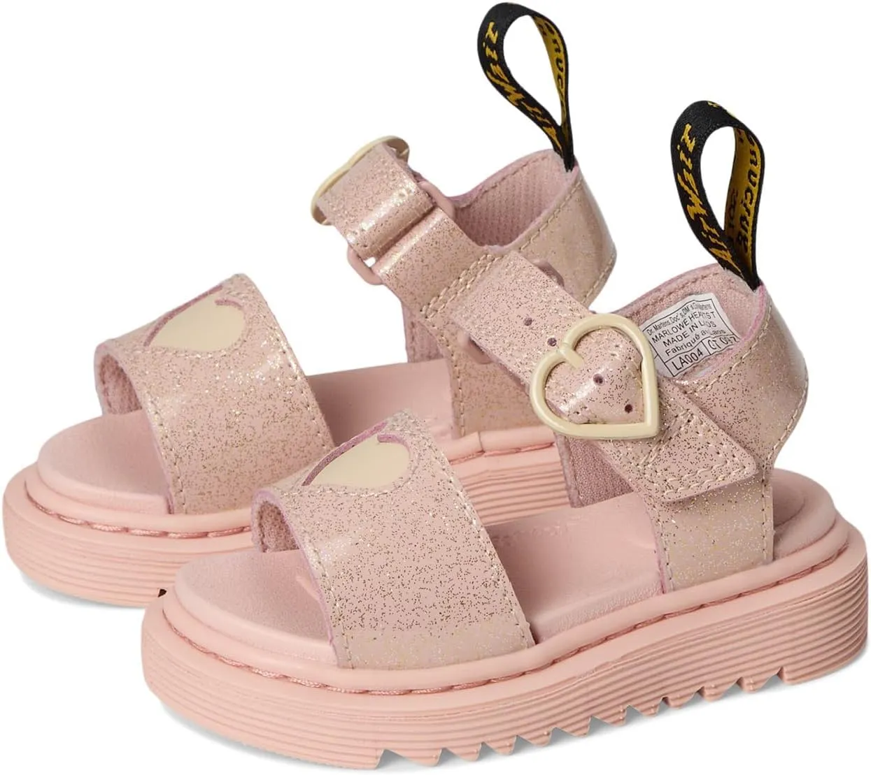 Dr. Martens Girl's Marlowe Hearts (Little Big Kid) Sandal