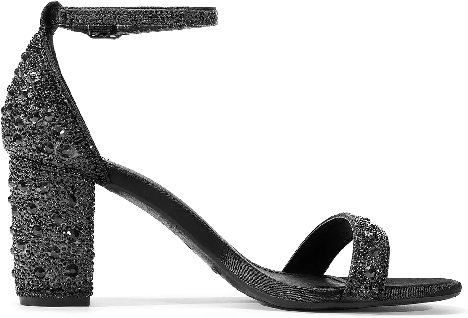 DREAM PAIRS Women's Chunk Low Heel Pump Sandals
