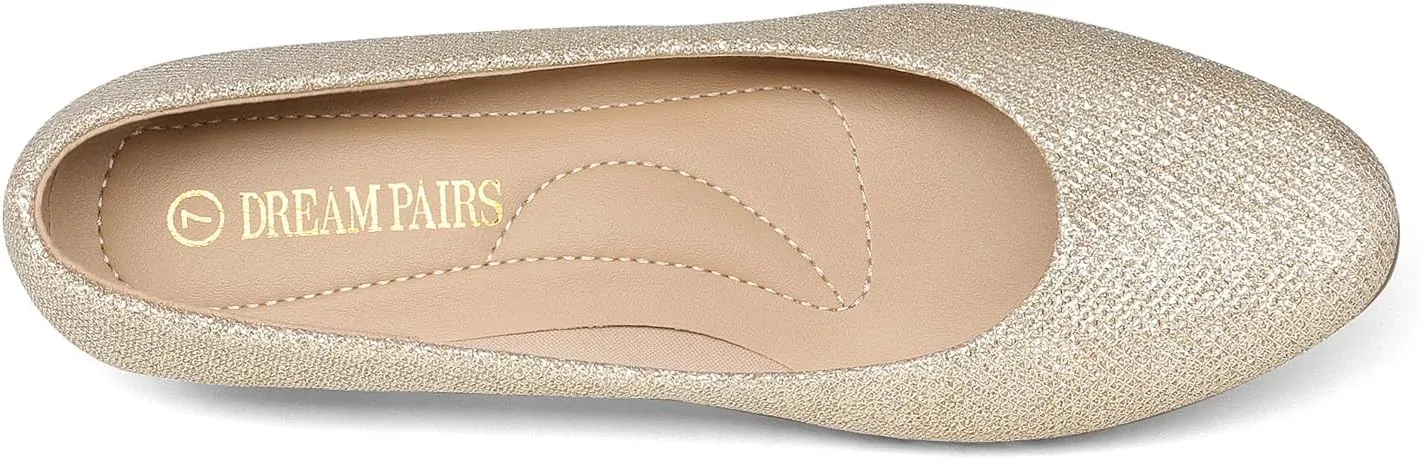 DREAM PAIRS Women's Mila Low Chunky Heel Pump Shoes