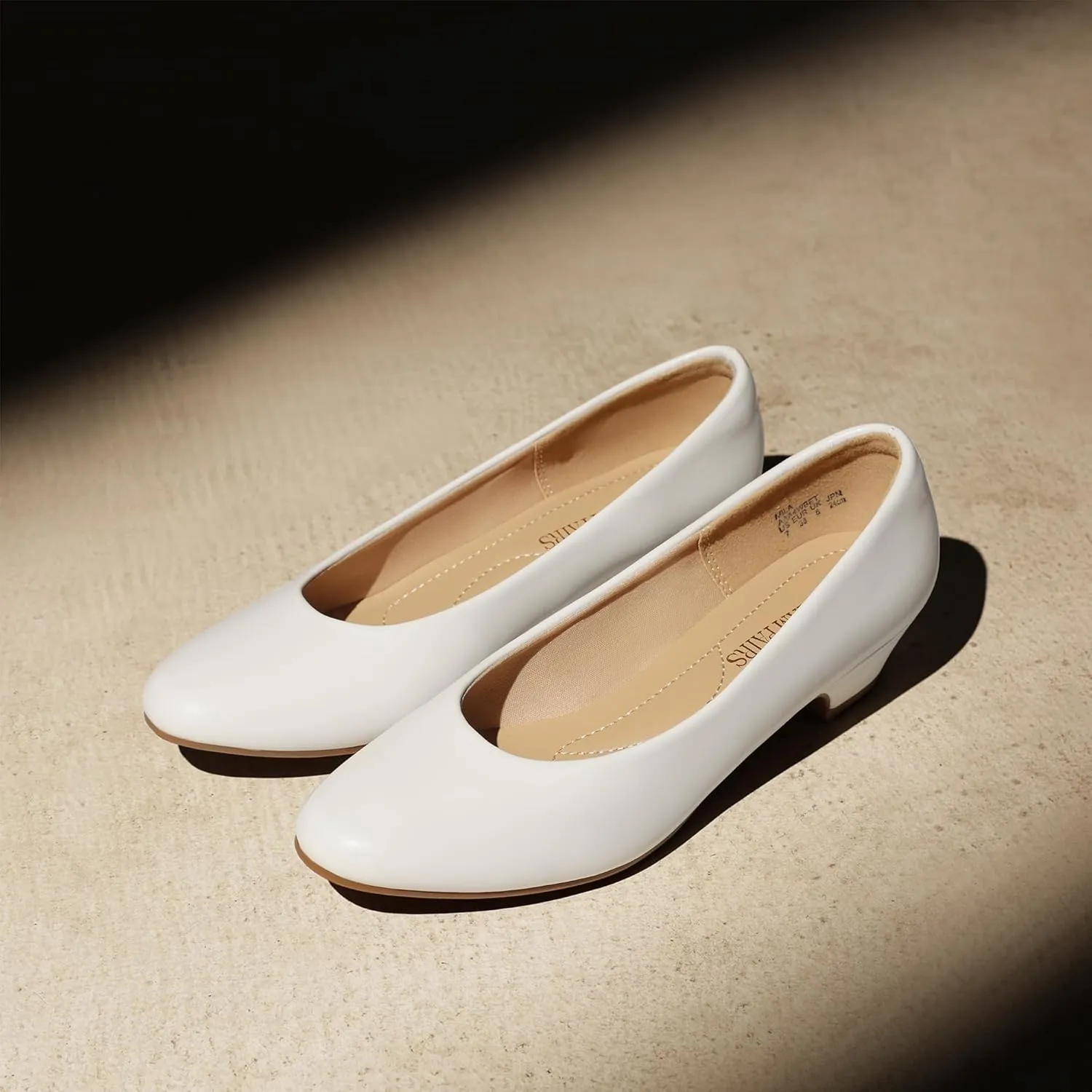 DREAM PAIRS Women's Mila Low Chunky Heel Pump Shoes