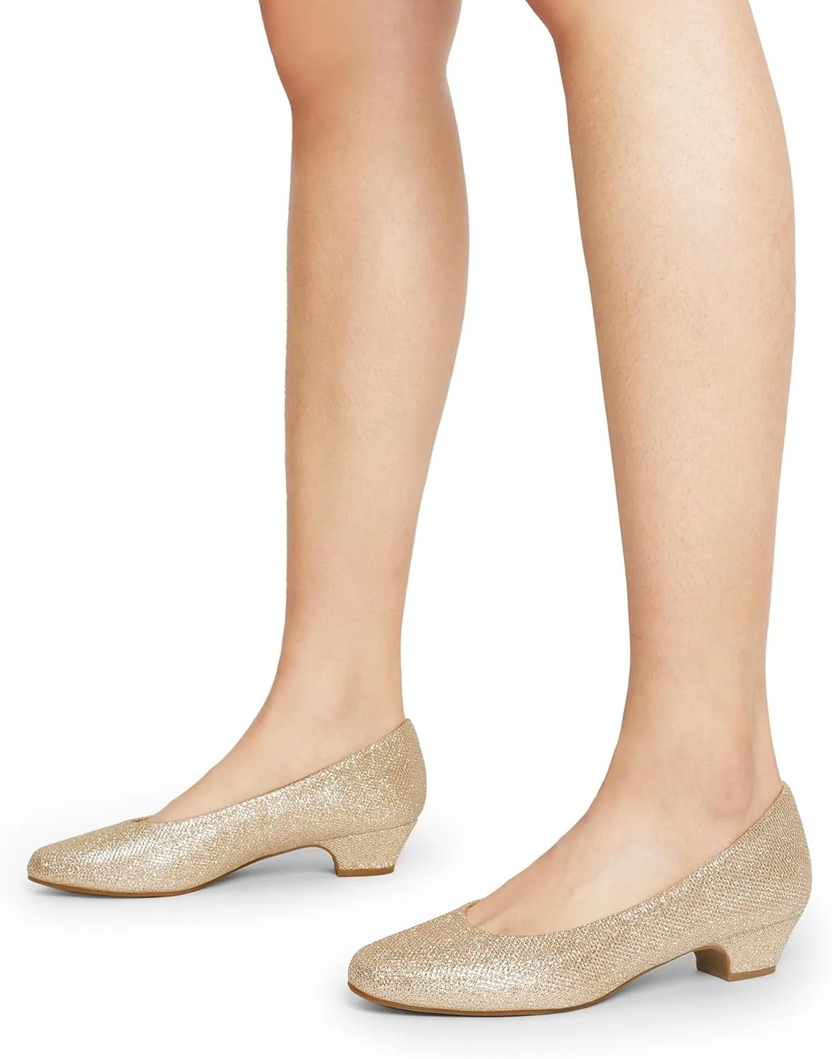 DREAM PAIRS Women's Mila Low Chunky Heel Pump Shoes