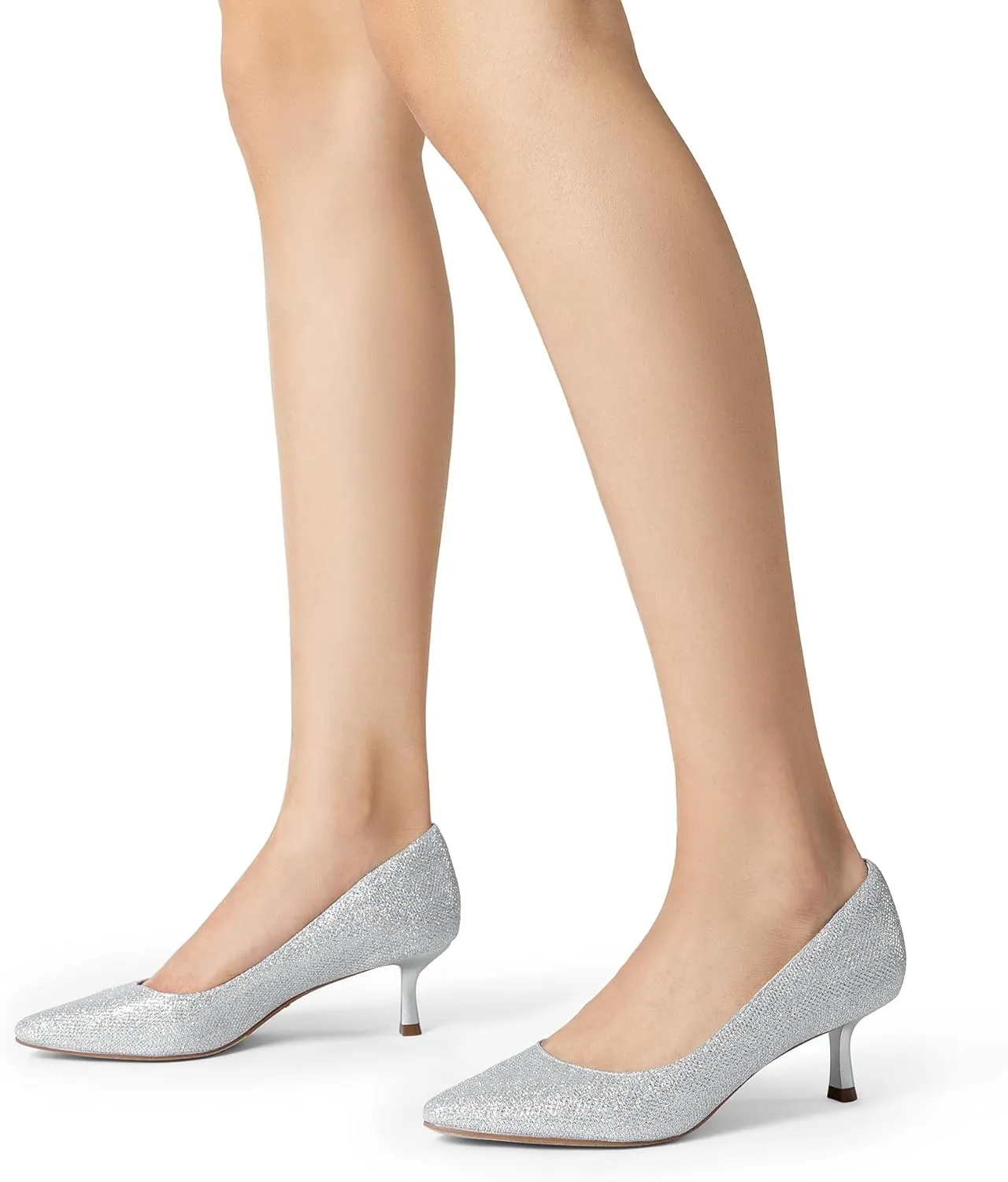 DREAM PAIRS Women's Pumps Closed Toe Pointed Toe Kitten Heels for Women Party Dance Wedding Dress Shoes for Women
