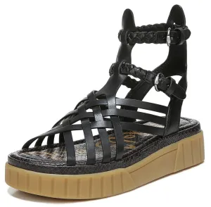 Edelman Ankle Functional Black Strap Sandal Platform Wedge Full product lineup Geana Braided Gladiator Sam