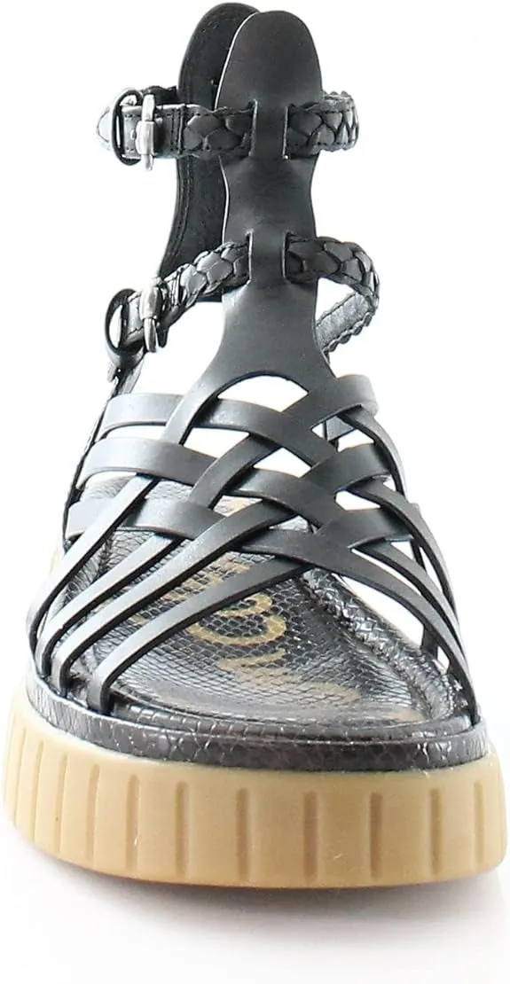 Edelman Ankle Functional Black Strap Sandal Platform Wedge Full product lineup Geana Braided Gladiator Sam