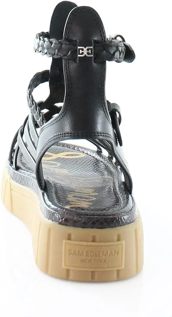 Edelman Ankle Functional Black Strap Sandal Platform Wedge Full product lineup Geana Braided Gladiator Sam
