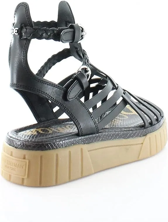Edelman Ankle Functional Black Strap Sandal Platform Wedge Full product lineup Geana Braided Gladiator Sam