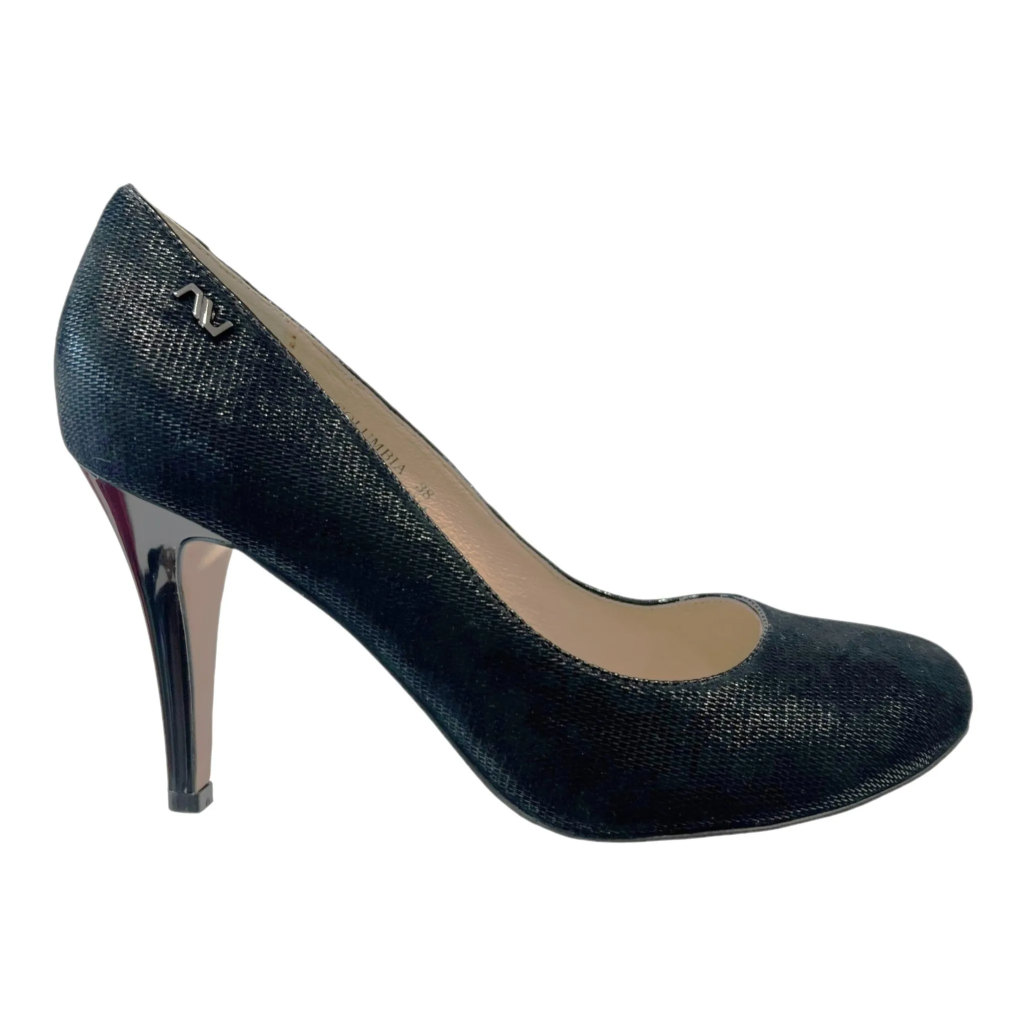 Emma Kate Evade Black Patent Leather Block High Heels (Copy)