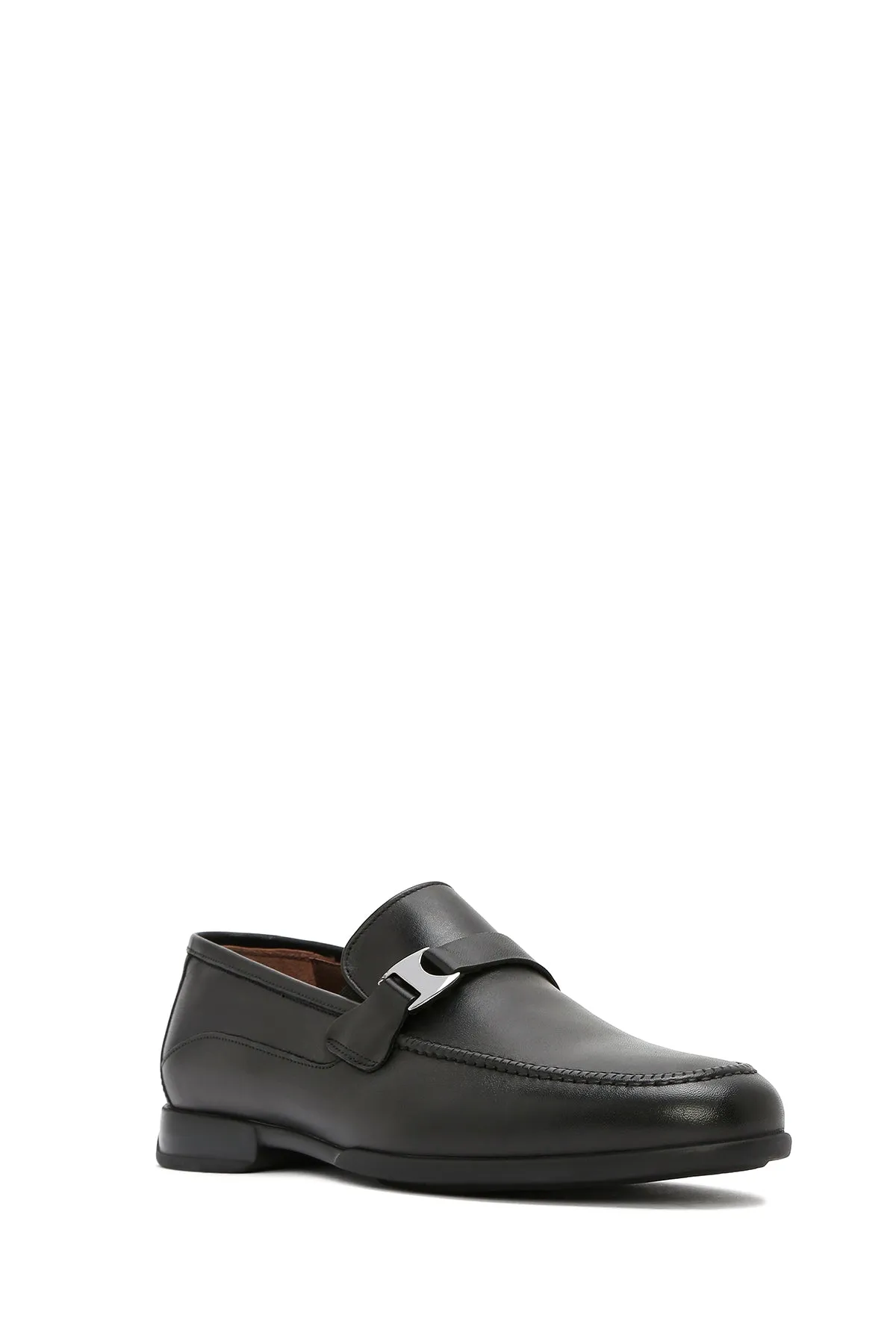 Erkek Siyah Deri Klasik Loafer