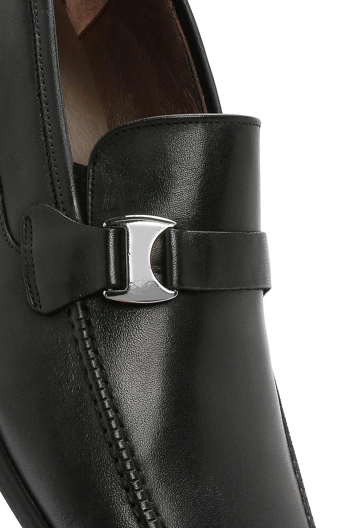 Erkek Siyah Deri Klasik Loafer