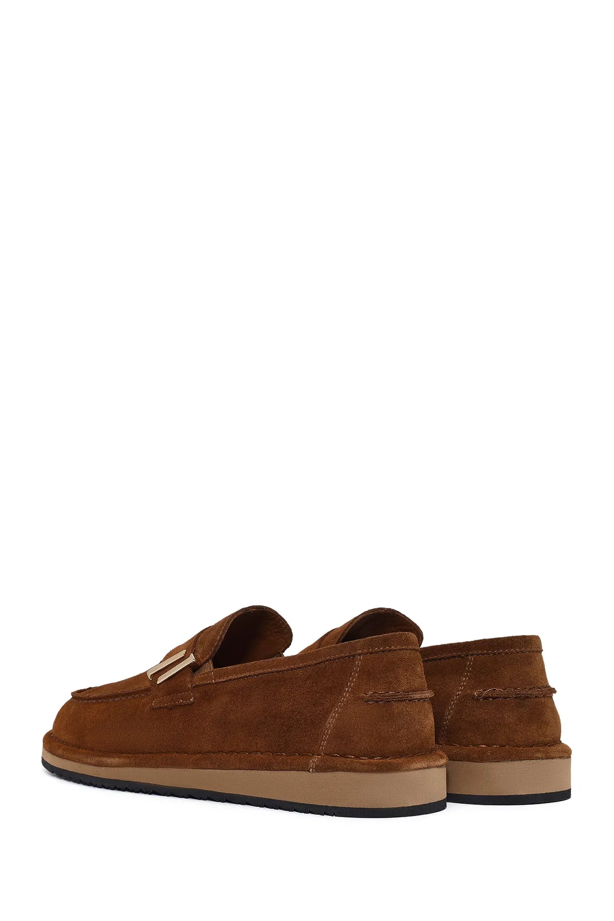Erkek Taba Süet Deri Casual Loafer