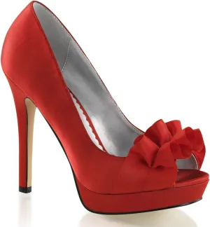 Fabulicious Women's LUMINA-42 Platform Pump Red 5
