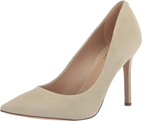 Fashion Invitation-only sale Loved by customers Edelman Pistachio Hazel Pumps Sam Stiletto Toe Slip Heel Pointed On Leather