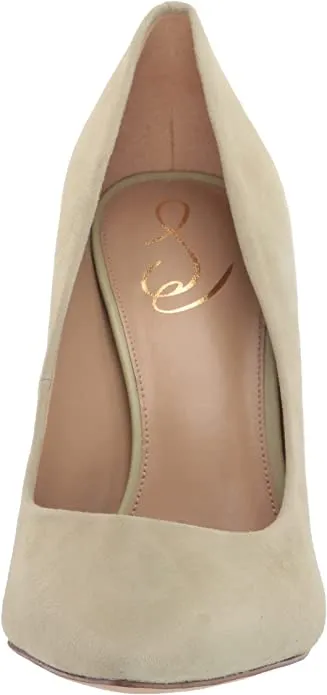 Fashion Invitation-only sale Loved by customers Edelman Pistachio Hazel Pumps Sam Stiletto Toe Slip Heel Pointed On Leather