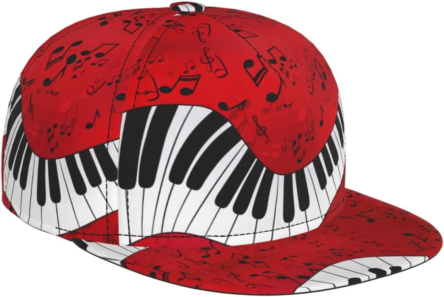 Fashionable Music Note Piano Print Baseball Cap for Men and Women â€“ Adjustable, Four Seasons, Sports & Travel Hat