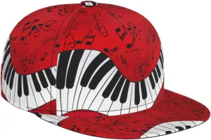 Fashionable Music Note Piano Print Baseball Cap for Men and Women â€“ Adjustable, Four Seasons, Sports & Travel Hat