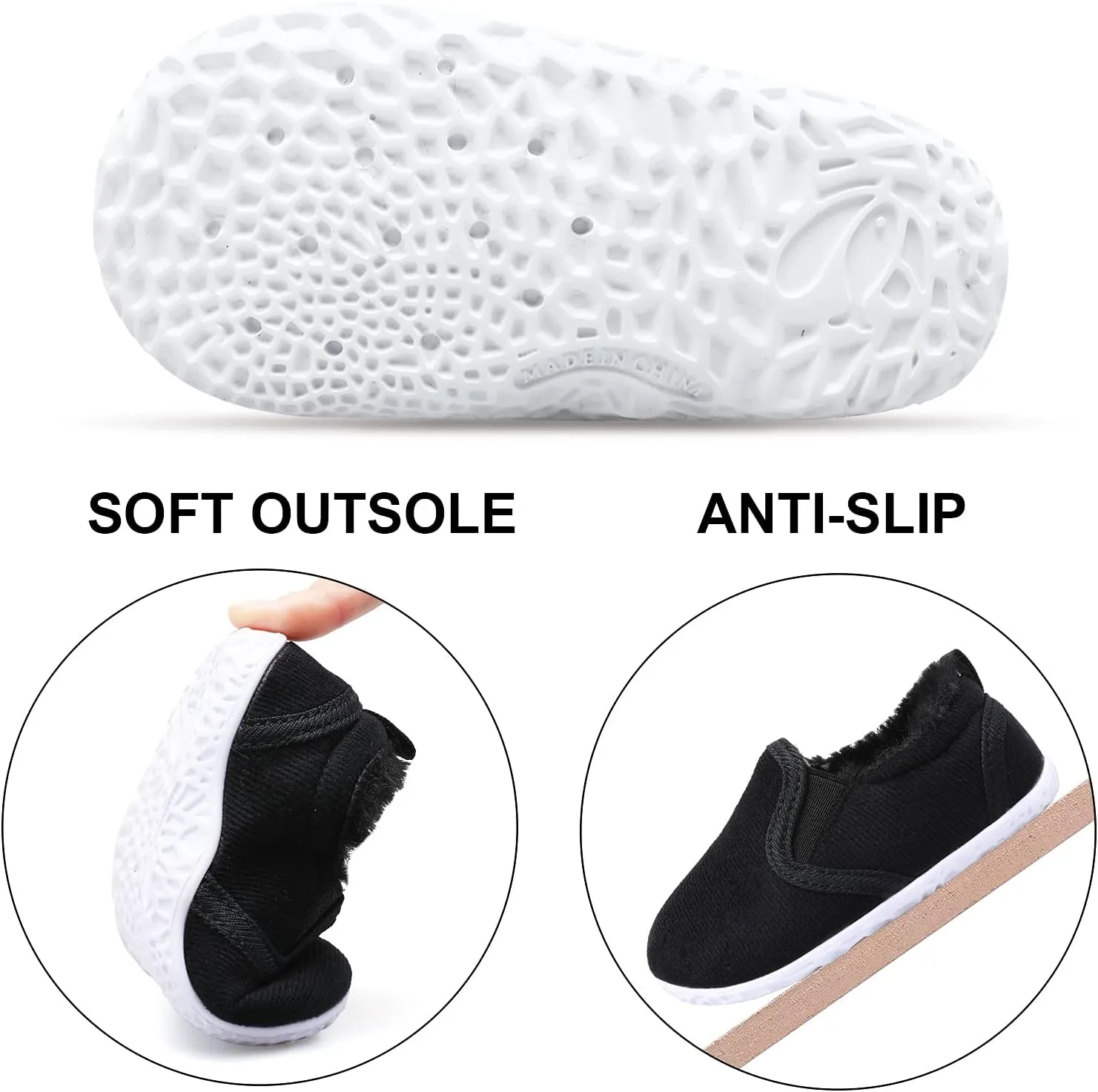 FEETCITY Unisex Baby Shoes Boys Girls Sneakers Infant Slip On First Walking Shoes Toddler Casual Star Sneaker Crib Shoes